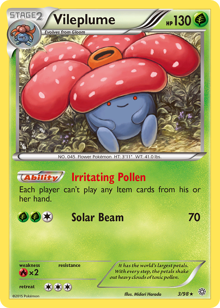 Vileplume – Ancient Origins 3 – Pokémon TCG single card