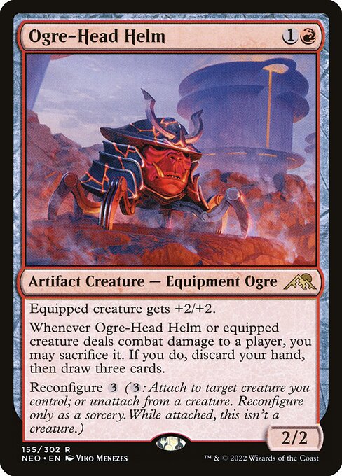 Ogre-Head Helm – Kamigawa: Neon Dynasty (NEO-155) Magic: The Gathering card