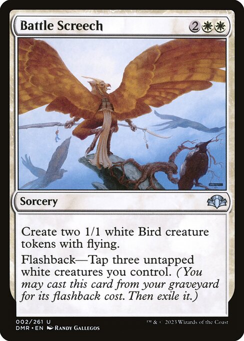 Battle Screech – Dominaria Remastered (DMR-2) Magic: The Gathering card