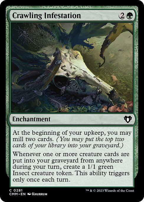 Crawling Infestation – Commander Masters (CMM-281) Magic: The Gathering card Main image