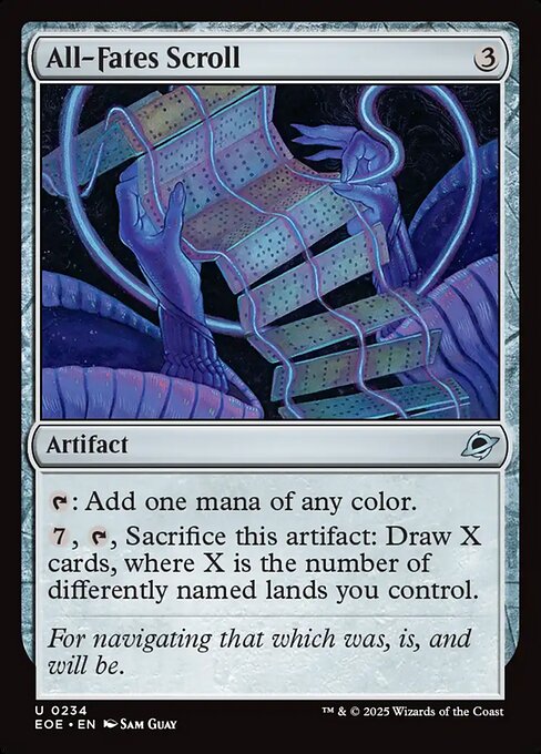 All-Fates Scroll – Edge of Eternities (EOE-234) Magic: The Gathering card | LC-REM-20260804-15523471229260-3a5ed010-cb17-45df-b169-ebc807dae534