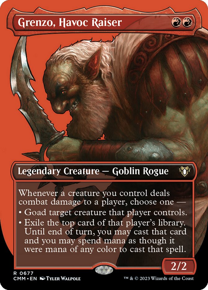 Magic-kaart Grenzo, Havoc Raiser XCMM-677 uit Commander Masters: Extras (Rare) Immagine principale del prodotto