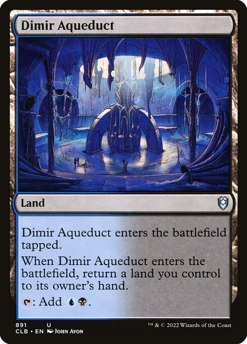 Dimir Aqueduct – Commander Legends: Battle for Baldur's Gate (CLB-891) Magic: The Gathering card | LC-REM-20260804-15151752544588-3a7552d5-ec37-4599-8789-fe20b6d4b7bf Image principale du produit