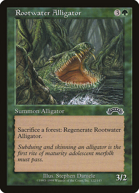 Rootwater Alligator – Exodus (EXO-122) Magic: The Gathering card