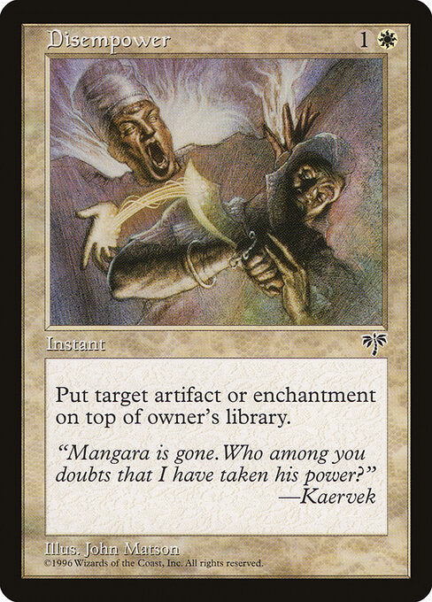 Disempower – Mirage (MIR-9) Magic: The Gathering card | LC-REM-20260804-15150870135116-3a86a2ae-aaf3-4d4d-ae06-ec3d4a539550