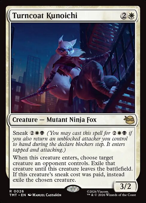 Turncoat Kunoichi – Teenage Mutant Ninja Turtles (TMT-26) Magic: The Gathering card | LC-REM-20260804-15611748778316-3ae61336-a4ee-40cd-9a18-392d96b873a4