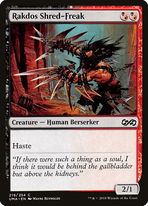 Rakdos Shred-Freak – Ultimate Masters (UMA-219) Magic: The Gathering card | LC-REM-20260804-15765055930700-3aed1803-7936-4329-bb8a-7cdb0de23633