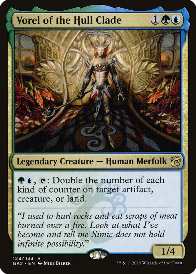 Magic-kaart Vorel of the Hull Clade GK2-128 uit RNA Guild Kit (Rare) Imagen principal del producto