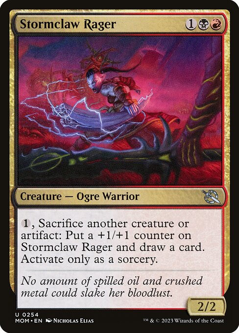 Stormclaw Rager – March of the Machine (MOM-254) Magic: The Gathering card