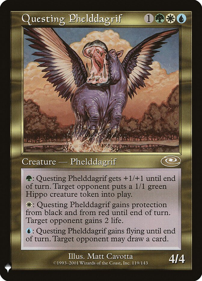 Magic-kaart Questing Phelddagrif MYS-119 uit Mystery Booster (Rare)