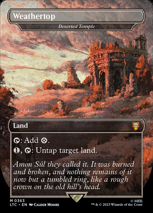 Deserted Temple – Tales of Middle-earth Commander (LTC-363) Magic: The Gathering card | LC-REM-20260804-15151595389260-3b53d6c2-b078-4204-aae8-0891284ee877