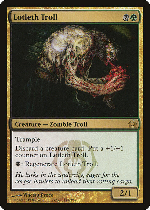Lotleth Troll – Return to Ravnica (RTR-177) Magic: The Gathering card
