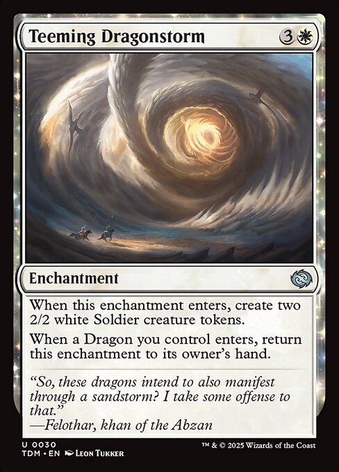 Teeming Dragonstorm – Tarkir: Dragonstorm (TDM-30) Magic: The Gathering card Main image