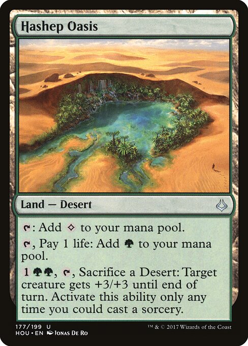 Hashep Oasis – Hour of Devastation (HOU-177) Magic: The Gathering card