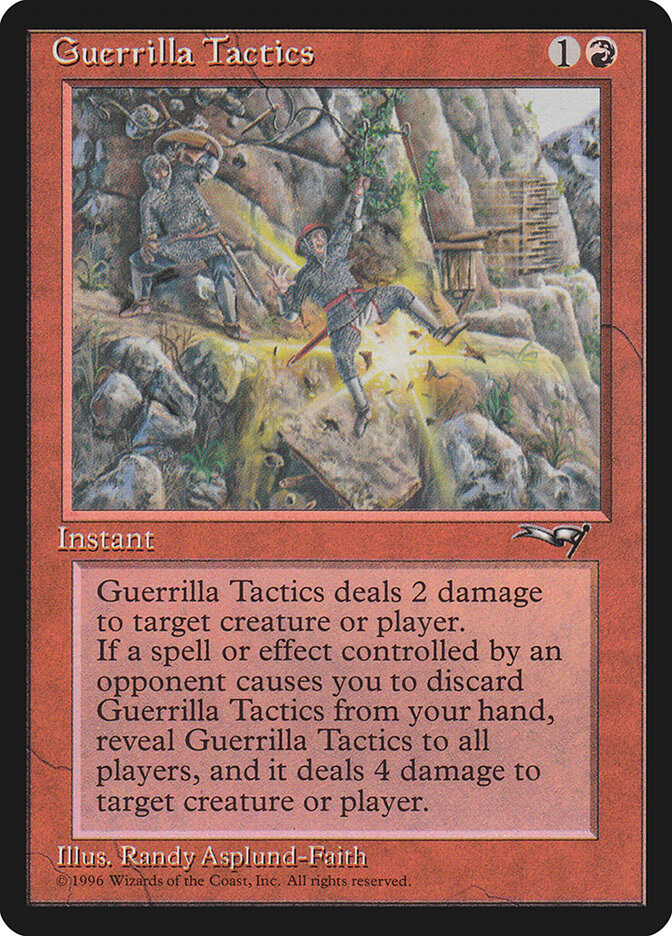 Magic-kaart Guerrilla Tactics ALL-74b uit Alliances (Common) Imagen principal del producto