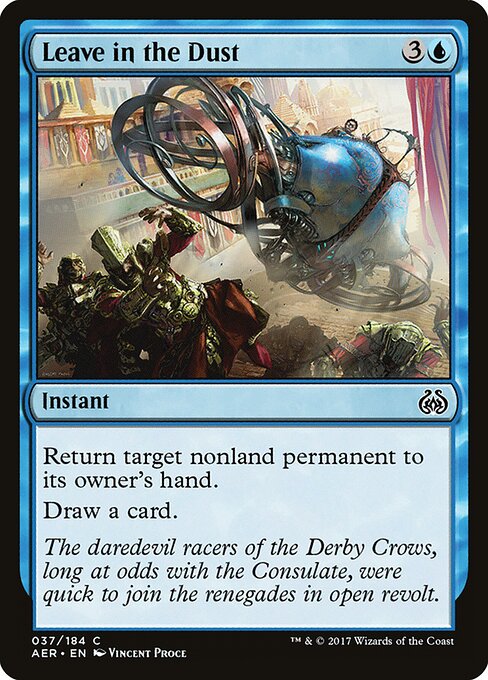 Leave in the Dust – Aether Revolt (AER-37) Magic: The Gathering card