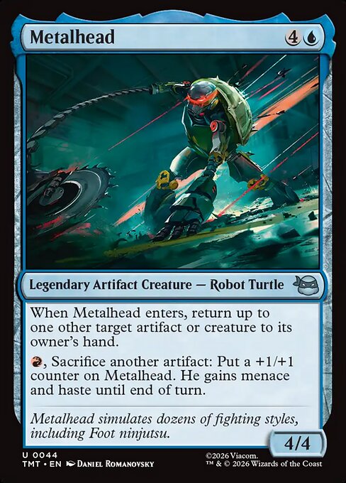 Metalhead – Teenage Mutant Ninja Turtles (TMT-44) Magic: The Gathering card