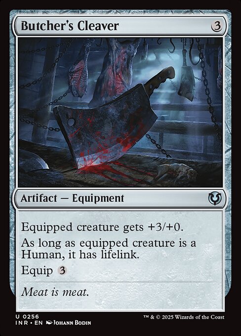 Butcher's Cleaver – Innistrad Remastered (INR-256) Magic: The Gathering card