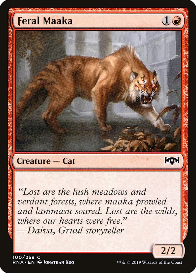Feral Maaka - Ravnica Allegiance (Common) [RNA-100] Hauptbild