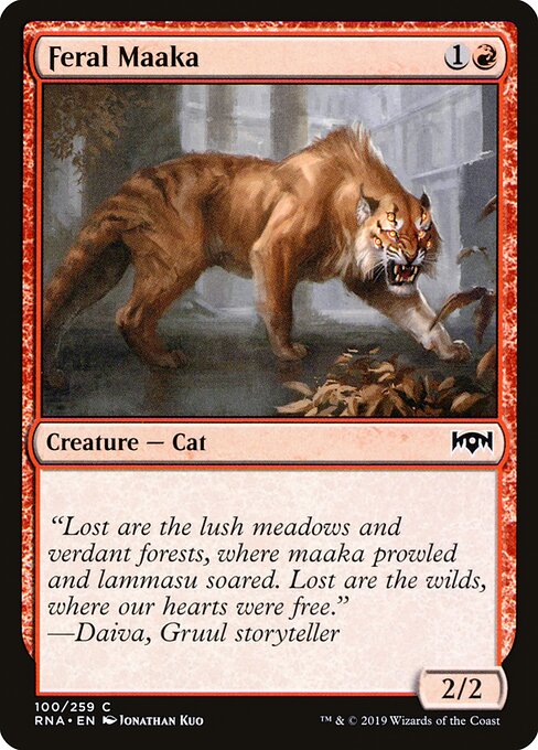 Feral Maaka – Ravnica Allegiance (RNA-100) Magic: The Gathering card
