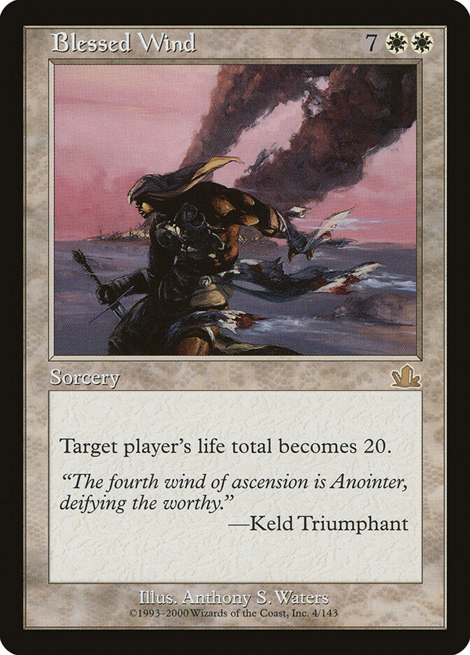 Magic-kaart Blessed Wind PCY-4 uit Prophecy (Rare) Imagen principal del producto