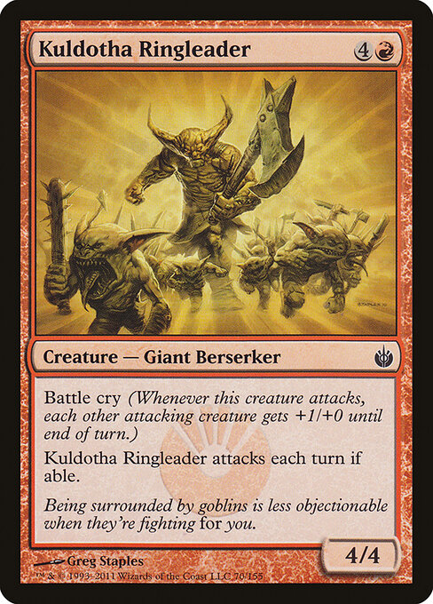 Kuldotha Ringleader – Mirrodin Besieged (MBS-70) Magic: The Gathering card