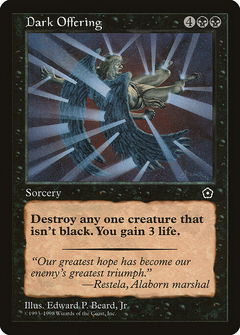Dark Offering – Portal Second Age (P02-72) Magic: The Gathering card | LC-REM-20260804-15369822961996-3ce0cef9-6de4-4a71-b76a-eb0198387294