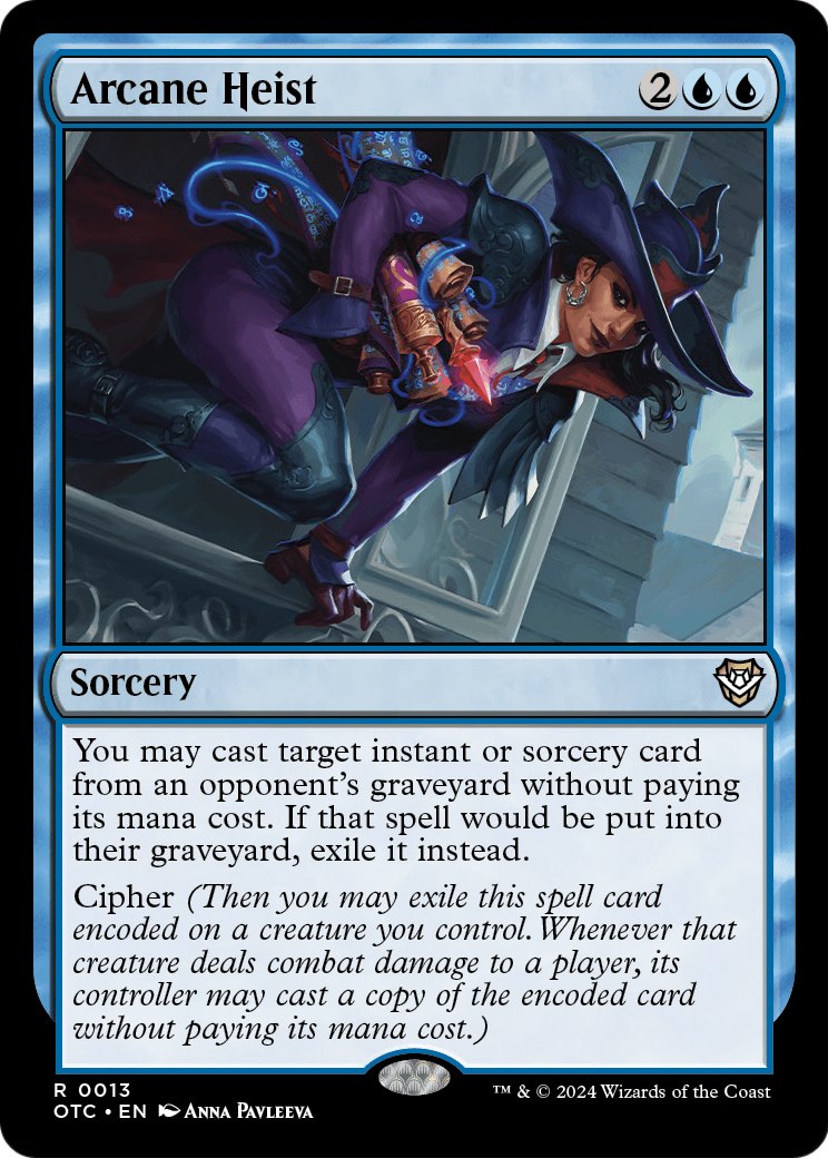 Arcane Heist – Commander: Outlaws of Thunder Junction 13 – Magic: The Gathering single card Immagine principale del prodotto
