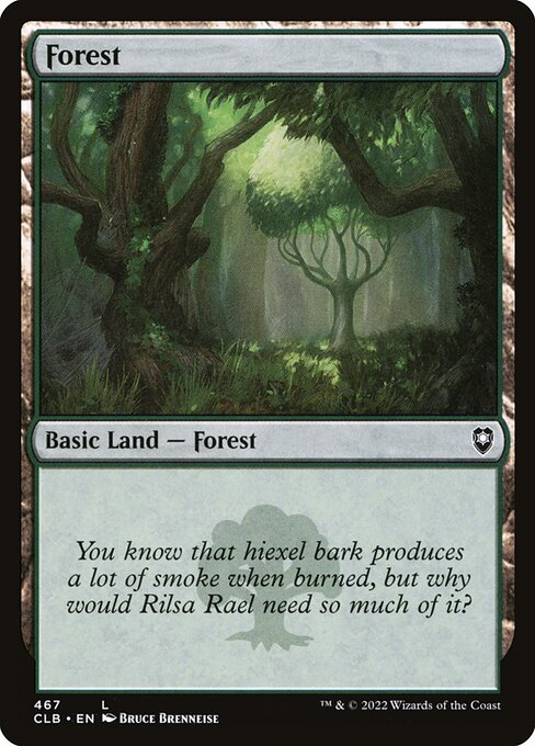 Forest – Commander Legends: Battle for Baldur's Gate (CLB-467) Magic: The Gathering card | LC-REM-20260804-15151066349900-3cf23791-1b15-43ee-b81a-5fe068709bc1