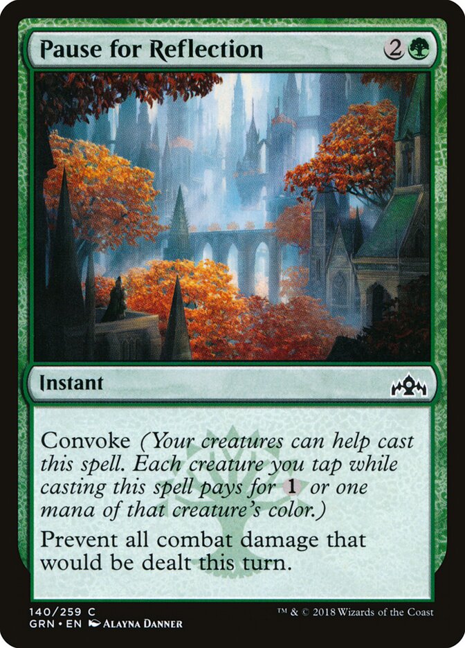 Pause for Reflection - Guilds of Ravnica (Common) [GRN-140] Hauptbild
