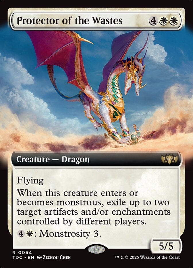 Magic-kaart Protector of the Wastes XTDC-54 uit Commander: Tarkir: Dragonstorm: Extras (Rare) Hauptbild
