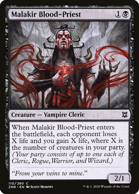 Malakir Blood-Priest – Zendikar Rising (ZNR-110) Magic: The Gathering card