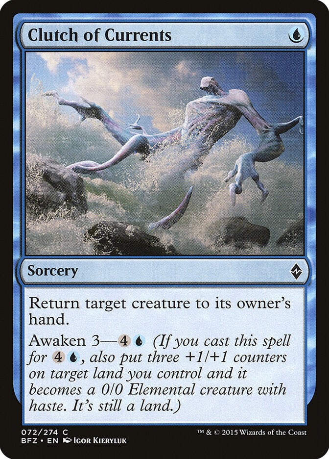Clutch of Currents - Battle for Zendikar (Common) [BFZ-72] Image principale du produit