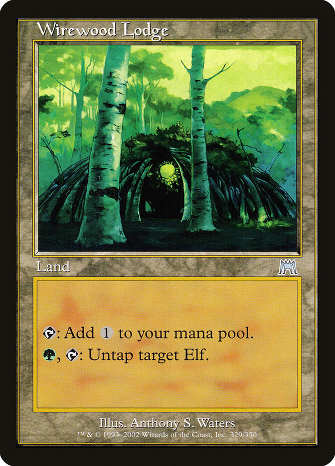 Magic-kaart Wirewood Lodge ONS-329 uit Onslaught (Uncommon) Hauptbild