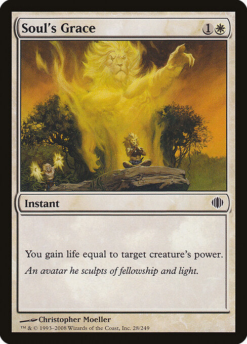 Soul's Grace – Shards of Alara (ALA-28) Magic: The Gathering card Immagine principale del prodotto
