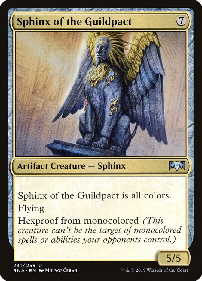 Sphinx of the Guildpact - Ravnica Allegiance (Uncommon) [RNA-241] Main image