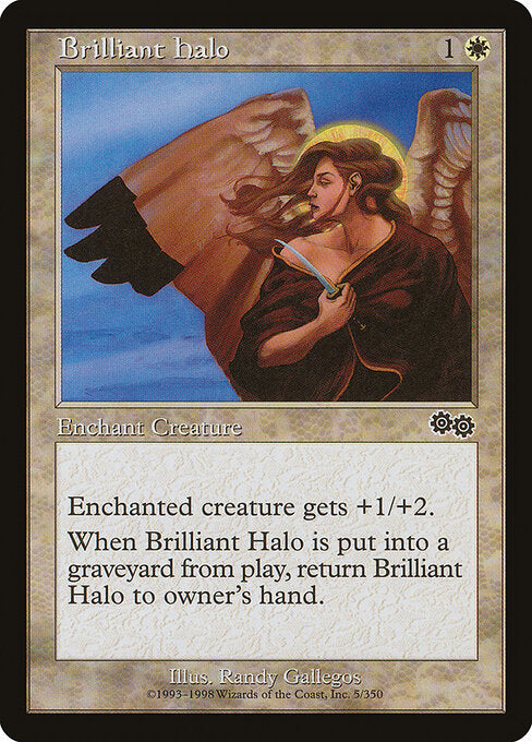 Brilliant Halo – Urza's Saga (USG-5) Magic: The Gathering card