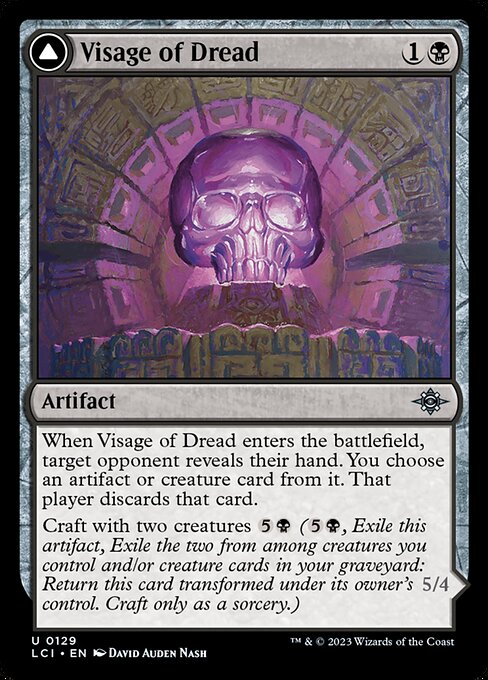 Visage of Dread // Dread Osseosaur – The Lost Caverns of Ixalan (LCI-129) Magic: The Gathering card | LC-REM-20260804-15393093747020-3d4b61c6-3e88-49f5-9e16-aa8a59653327 Hauptbild