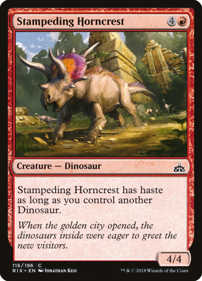 Stampeding Horncrest - Rivals of Ixalan (Common) [RIX-116]