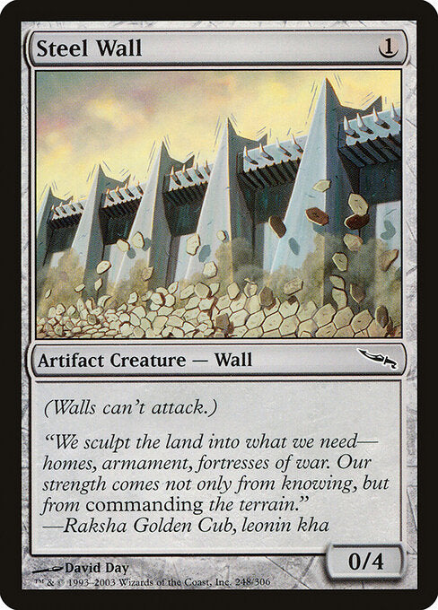 Steel Wall – Mirrodin (MRD-248) Magic: The Gathering card | LC-REM-20260804-15617495630156-3d641aaf-e2ff-4ccb-9e4e-27bbfc31ba8c