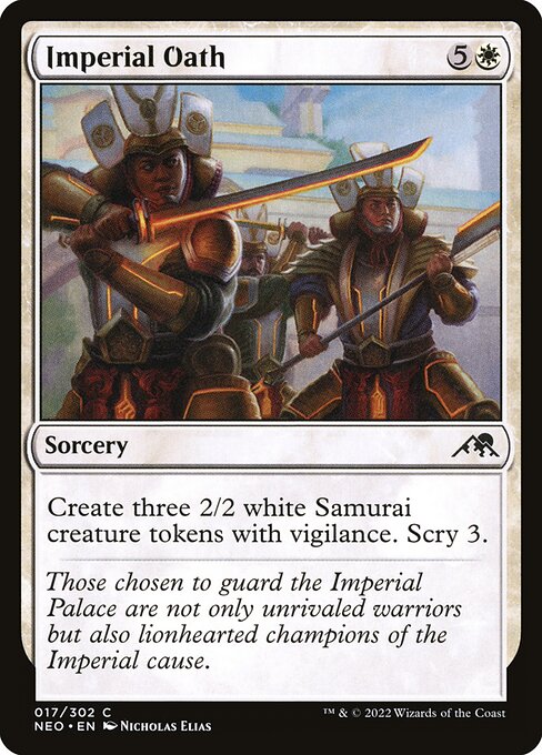 Imperial Oath – Kamigawa: Neon Dynasty (NEO-17) Magic: The Gathering card