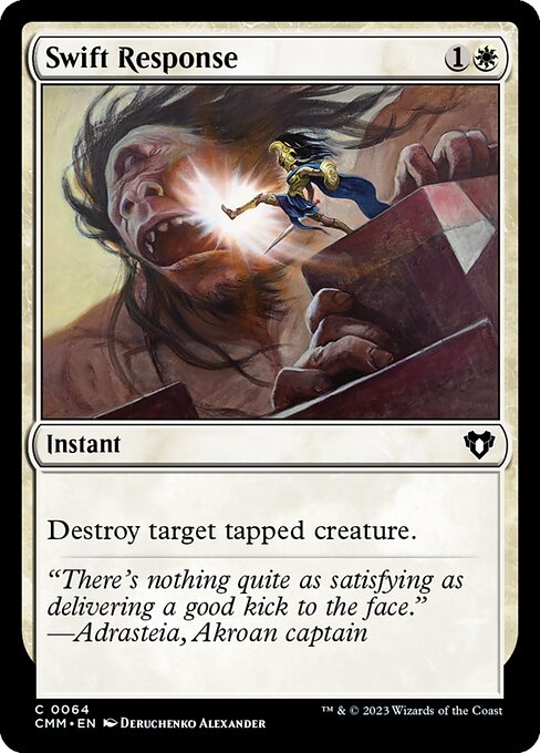 Swift Response – Commander Masters (CMM-64) Magic: The Gathering card Immagine principale del prodotto