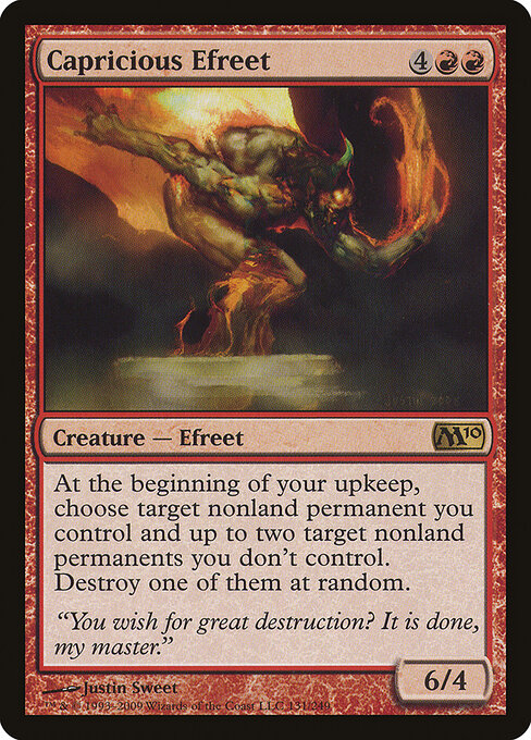 Capricious Efreet – Magic 2010 (M10-131) Magic: The Gathering card | LC-REM-20260804-15339532353868-3d844b29-3b5e-4824-befc-affe6aac6d87