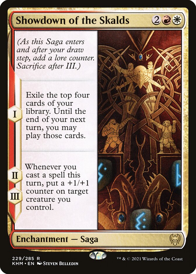 Magic-kaart Showdown of the Skalds KHM-229 uit Kaldheim (Rare) Imagen principal del producto