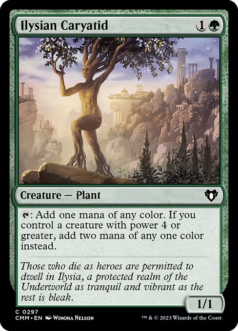 Ilysian Caryatid – Commander Masters (CMM-297) Magic: The Gathering card Main image