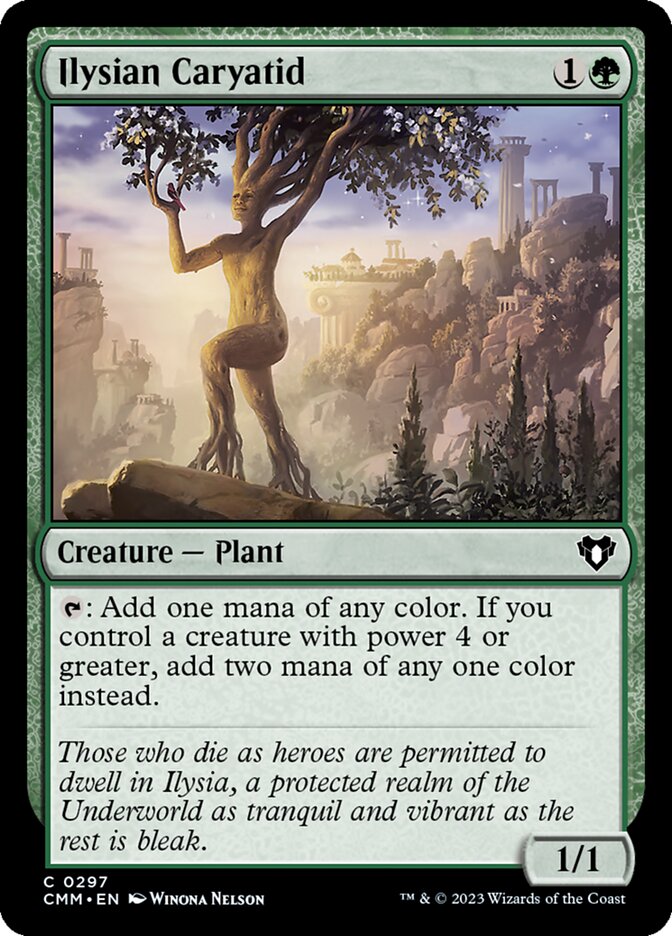 Magic-kaart Ilysian Caryatid CMM-297 uit Commander Masters (Common)