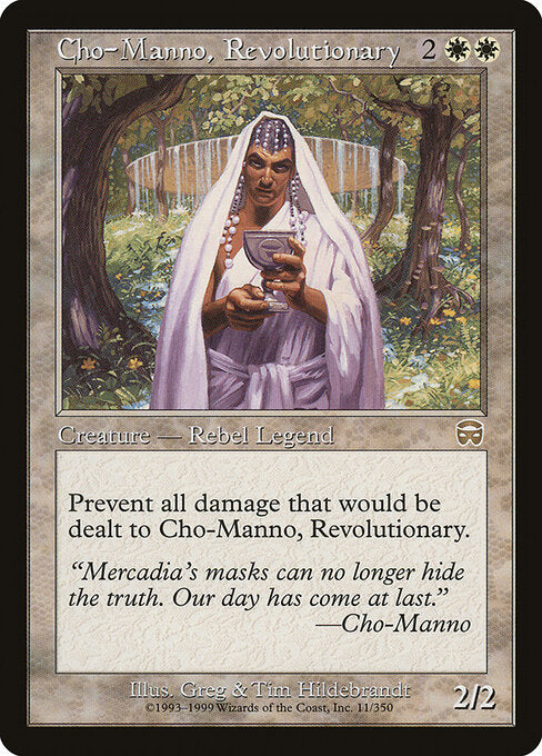 Cho-Manno, Revolutionary – Mercadian Masques (MMQ-11) Magic: The Gathering card