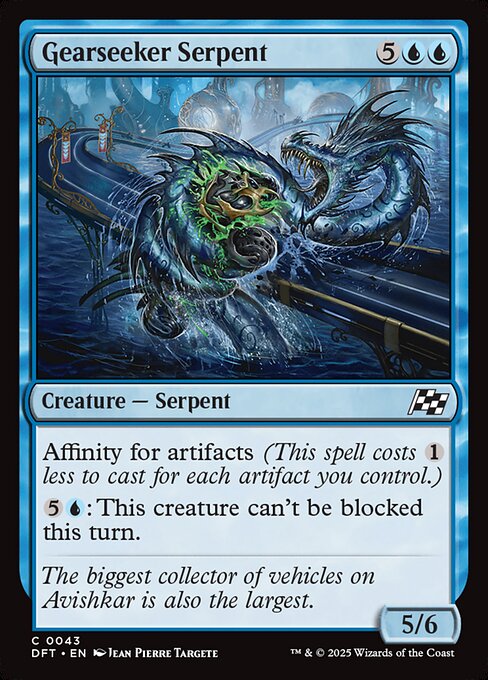 Gearseeker Serpent – Aetherdrift (DFT-43) Magic: The Gathering card