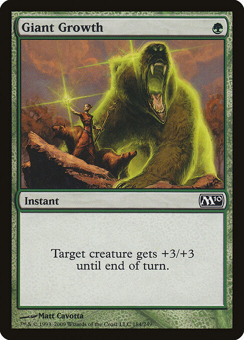Giant Growth – Magic 2010 (M10-184) Magic: The Gathering card