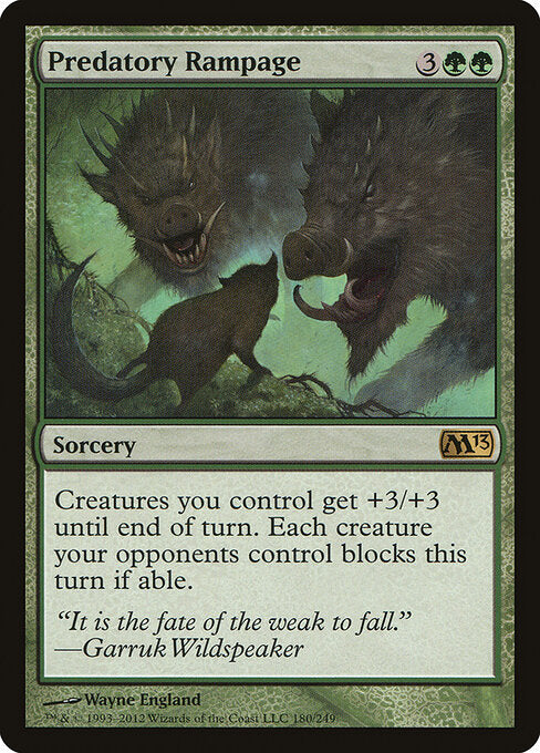 Predatory Rampage – Magic 2013 (M13-180) Magic: The Gathering card | LC-REM-20260804-15339631640908-3e054ea5-3657-4198-9715-6acc0e362da3